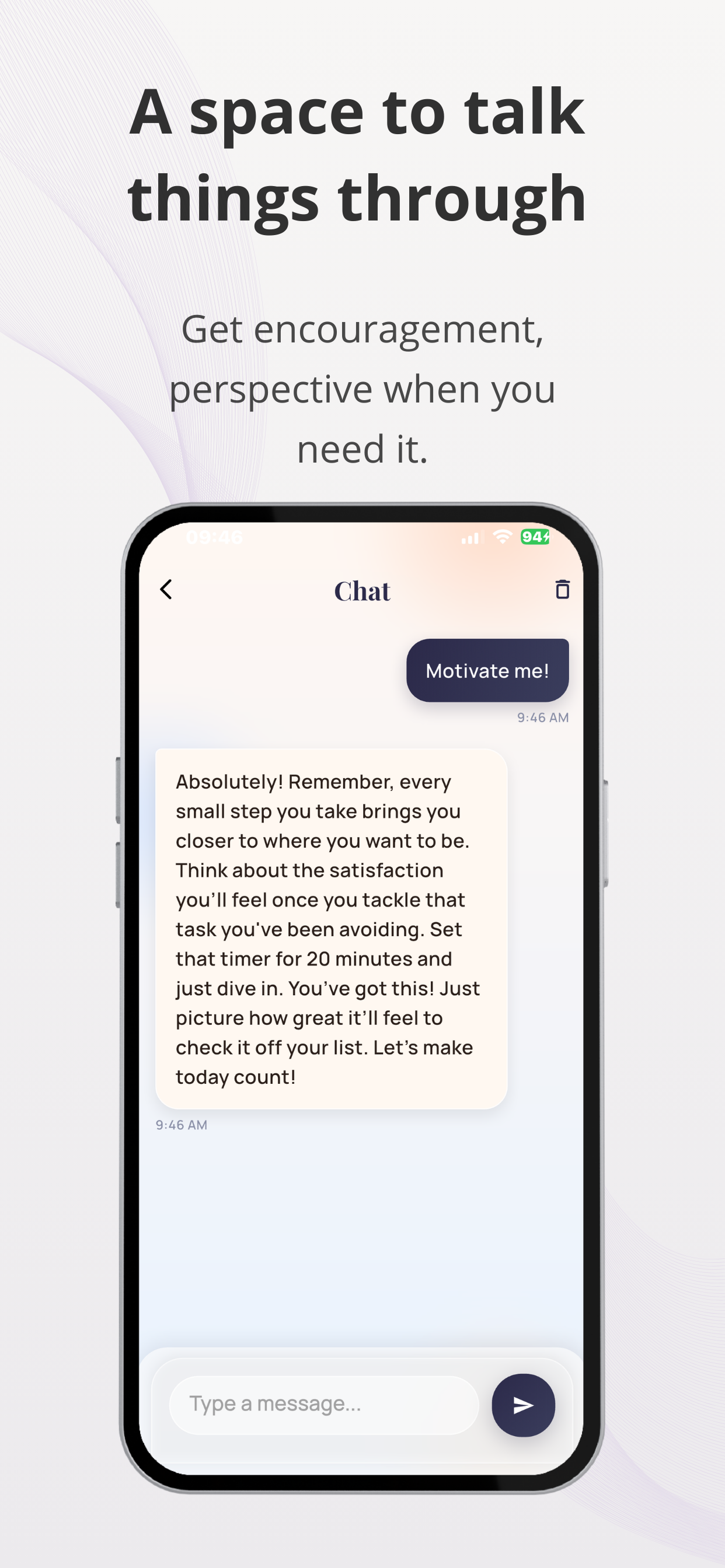 A space to talk things through