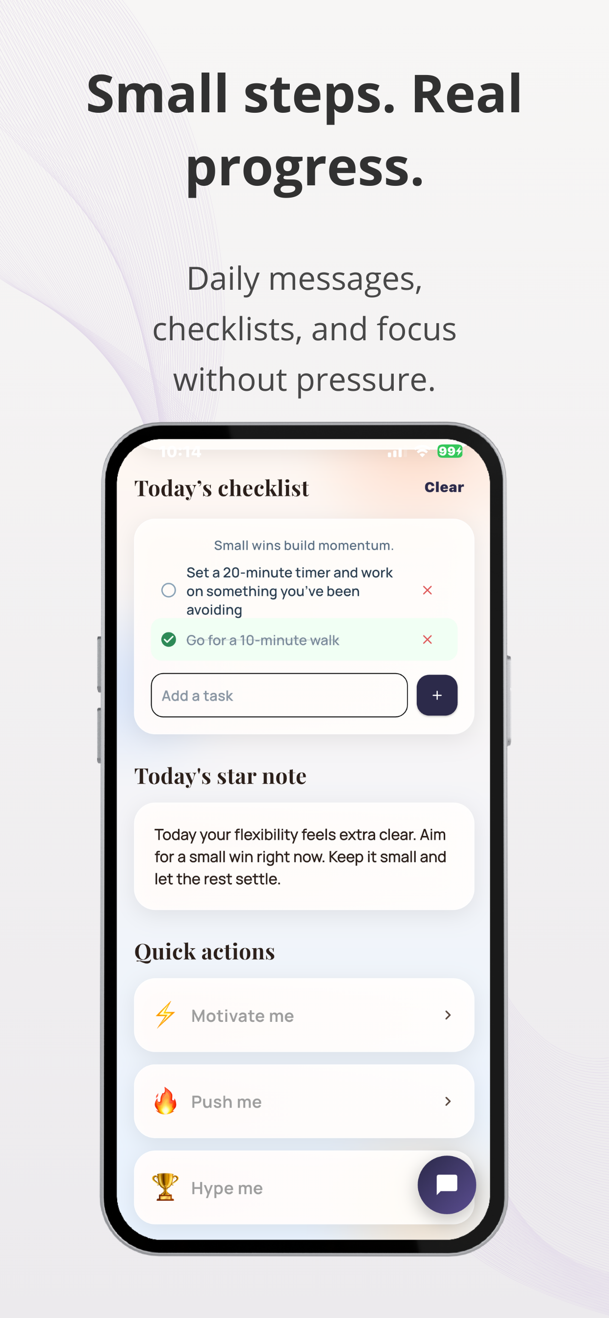 Talk it through in your own way