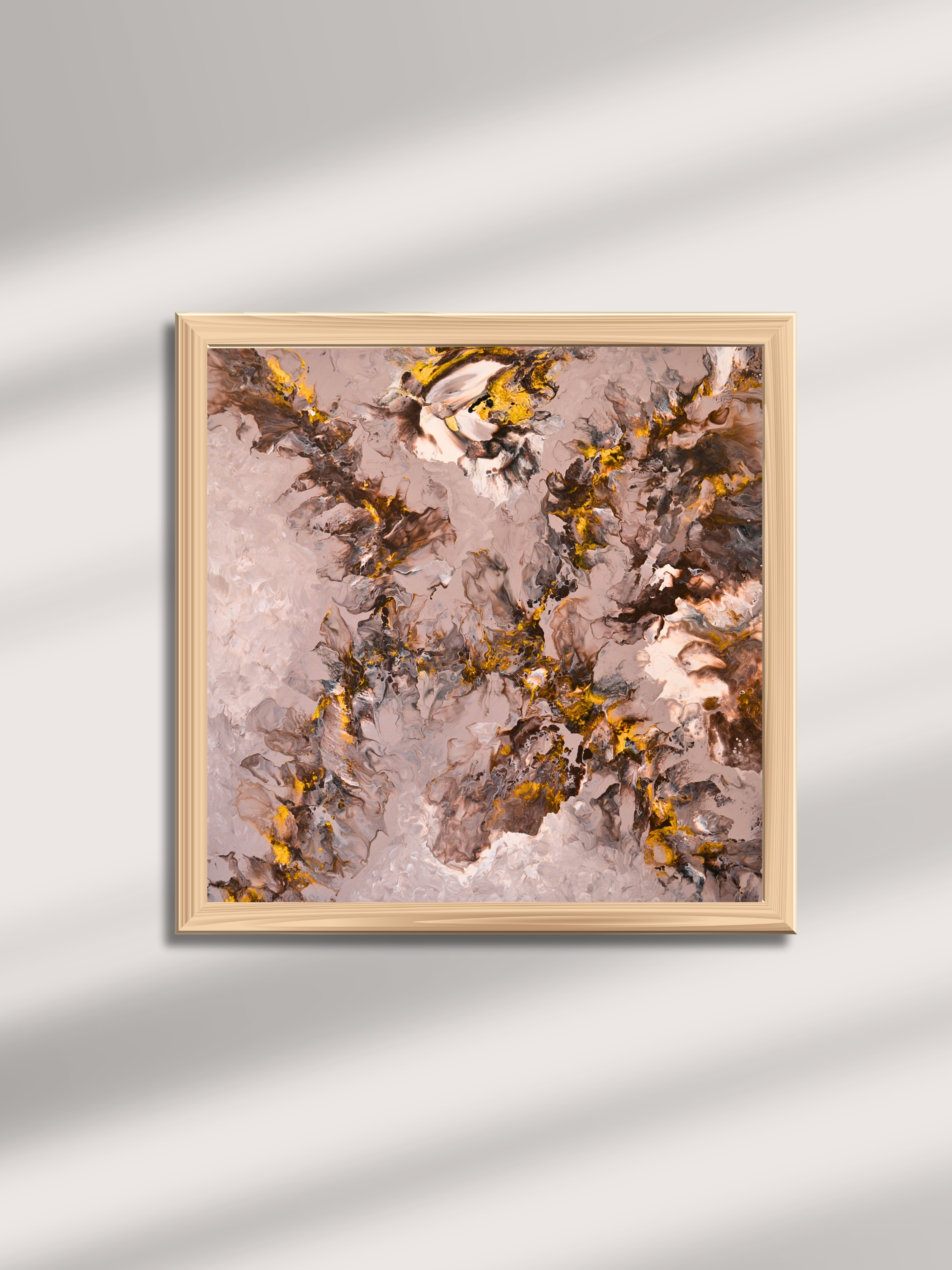 Golden Dune – Beige Abstrakt Poster