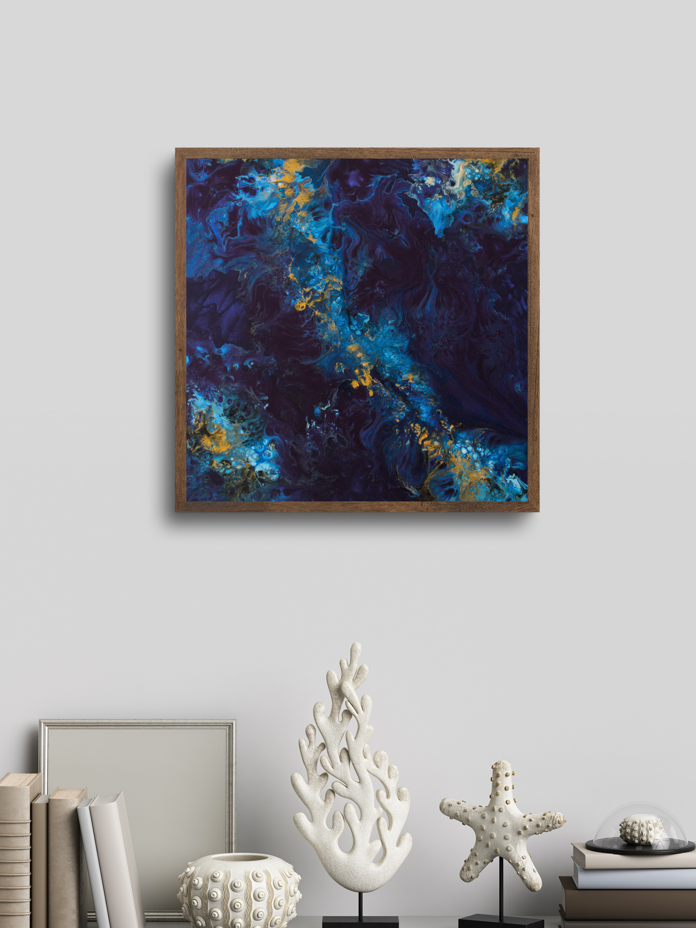 Ethereal Tide – Drömsk Blå Poster
