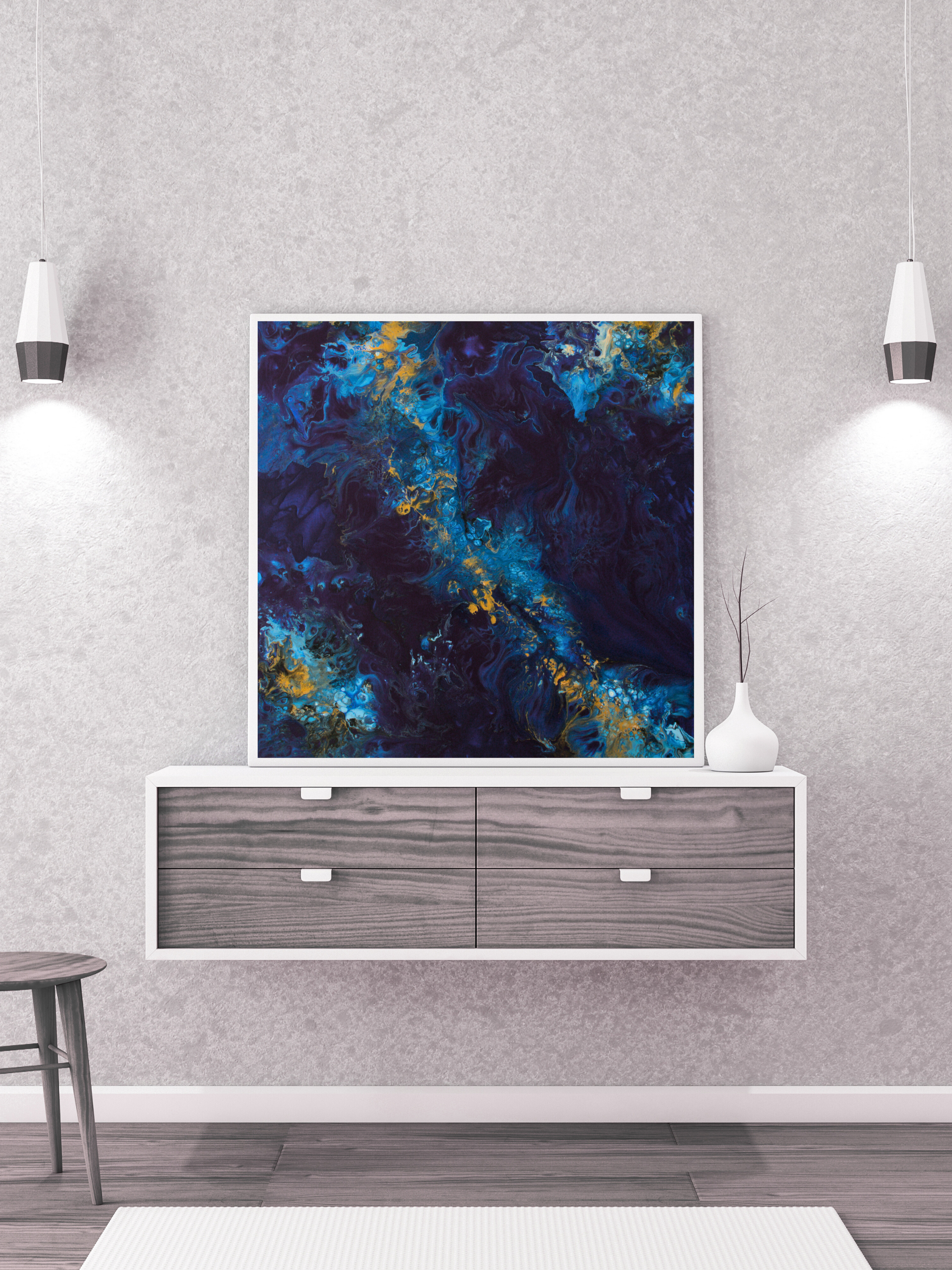 Ethereal Tide – Drömsk Blå Poster