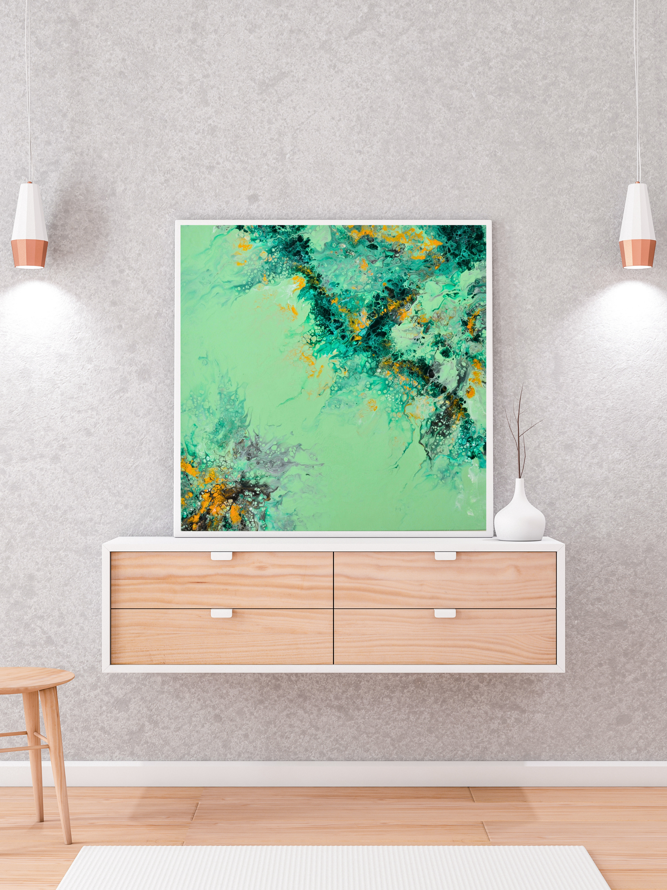 Verdant Flow – Grön Poster