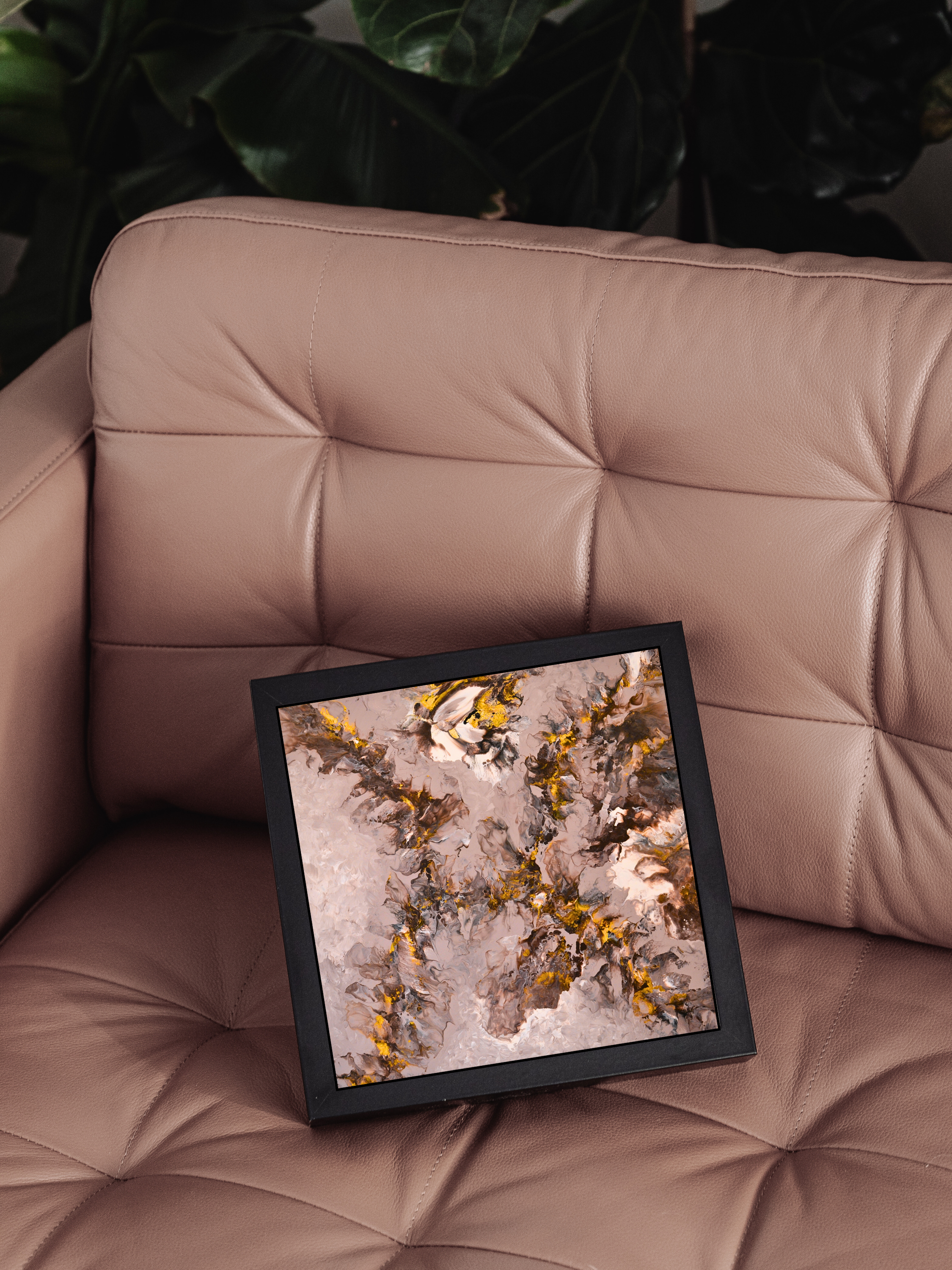 Golden Dune – Beige Abstrakt Poster