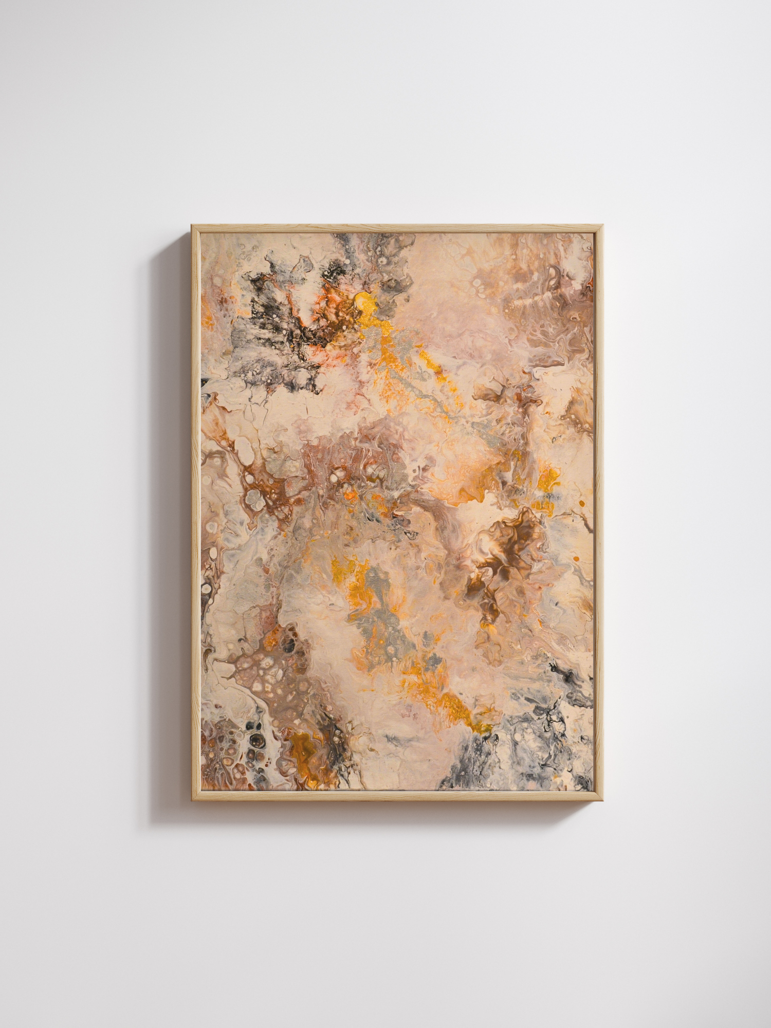 Amber Glow – Orange Konstposter