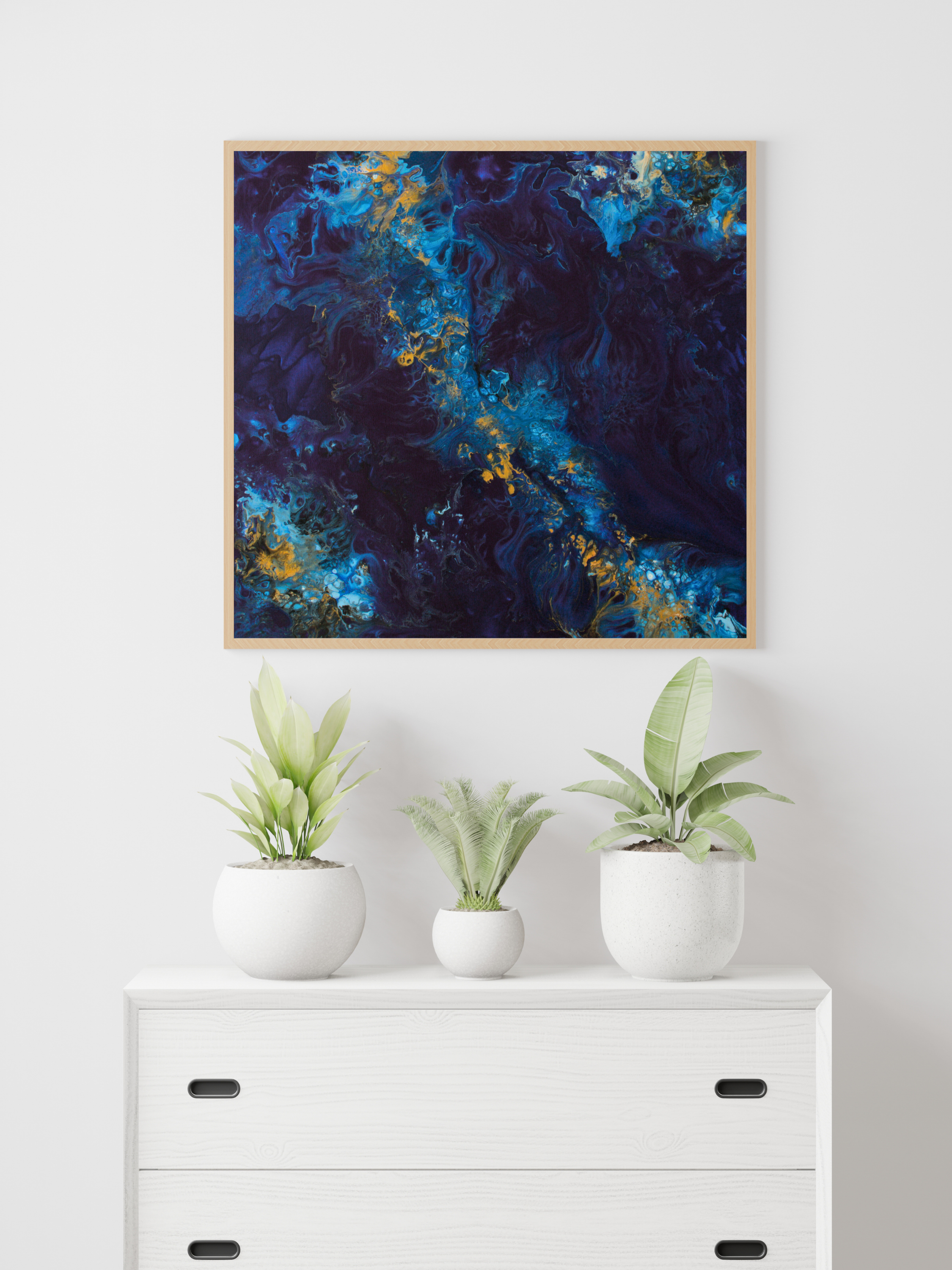Ethereal Tide – Drömsk Blå Poster