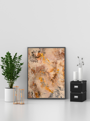 Amber Glow – Orange Konstposter